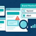 Brand Monitoring Software UI illustrations