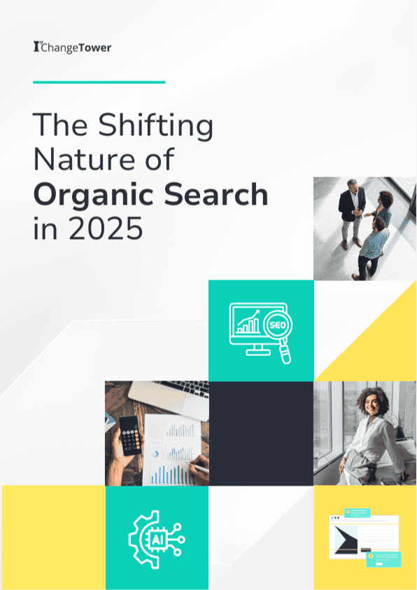 Cover of ChangeTower's guide to AI search optimization in 2025
