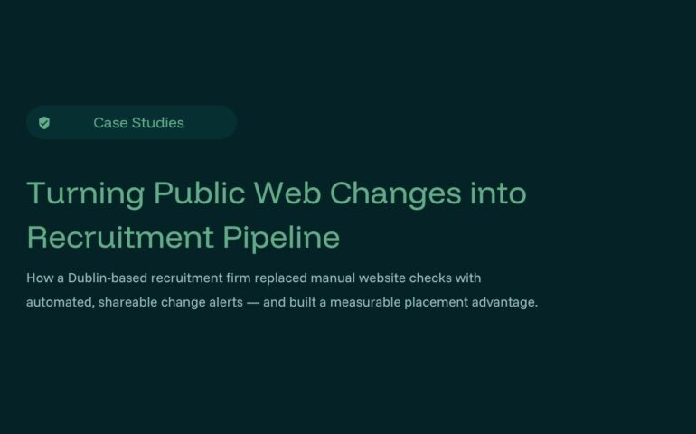 Recruitment monitoring case study hero image