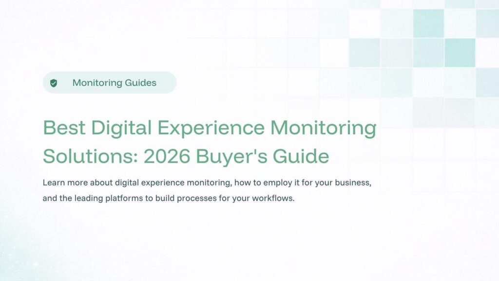 Digital Experience Monitoring Guide Blog Hero Image
